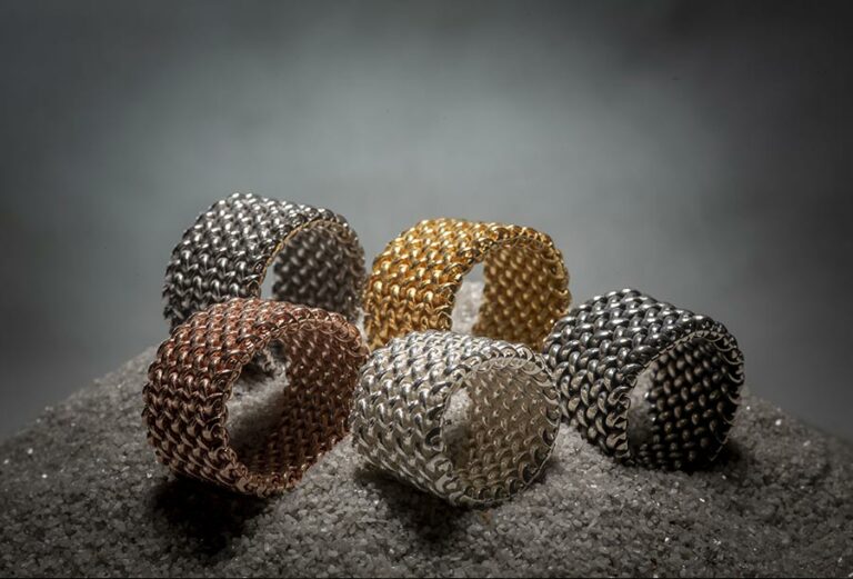 collezione esclusiva di anelli in argento realizzati da Argentopercento